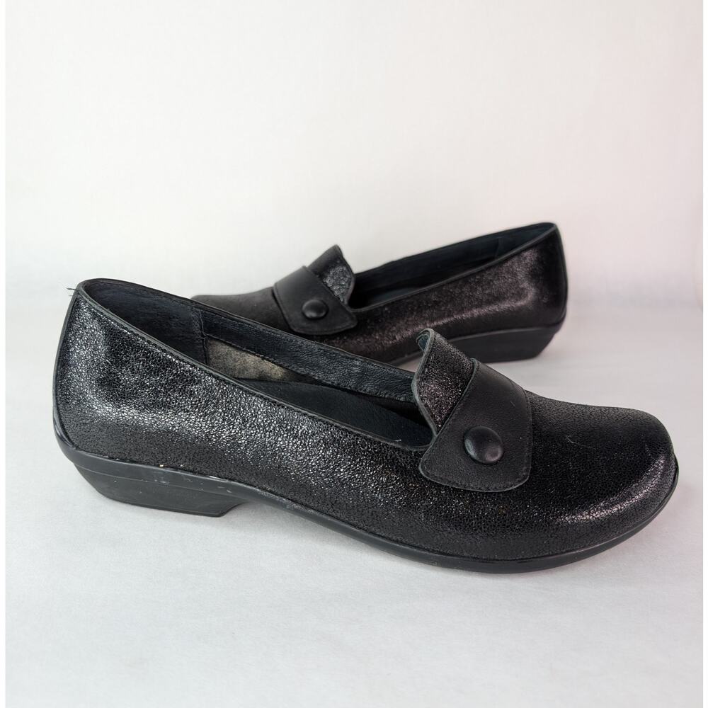 Dansko Women Shoe Olena Size 9.5M EUR 40 Black Loafer EUC